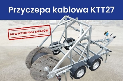Przyczepa kablowa Blyss KTT27 – profesjonalne rozwiązanie dla wymagających branż Przyczepa kablowa Blyss KTT27 – profesjonalne rozwiązanie dla wymagających branż