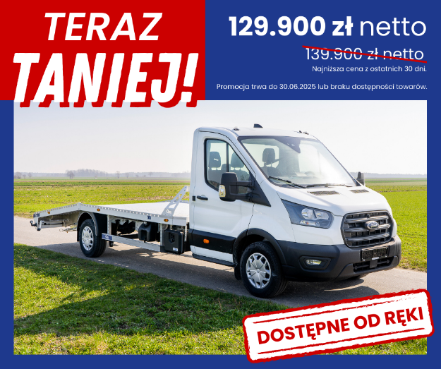 Ford Transit 2.0 160KM FWD wraz z zabudową typu autolaweta